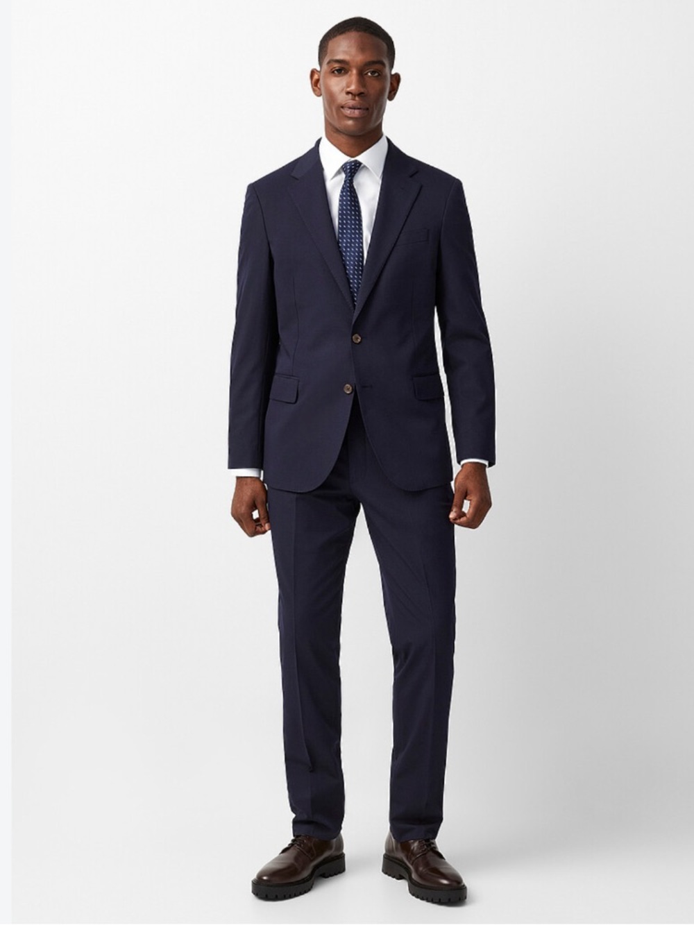 Lauren Ralph Lauren Classic-Fit Wool Plaid Suit Jacket 44 Regular 38 Blue NWT